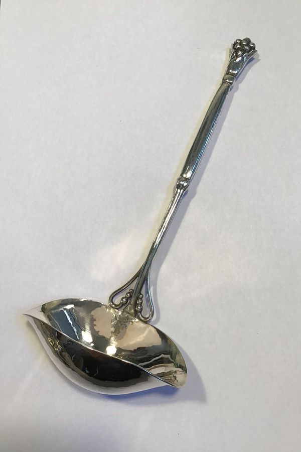 Antique Georg Jensen Silver Ornamental Sauce Spoon (1909-1914)