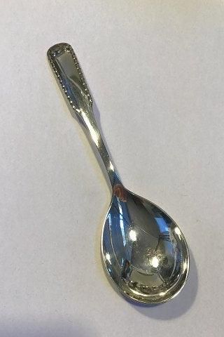 Antique Georg Jensen Silver Rope Compote Spoon No 161
