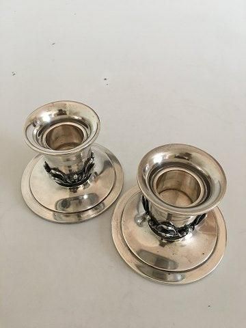 Antique Gran & Laglye Silver Candle Holders
