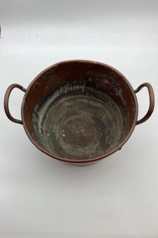 Antique Copper pan with 