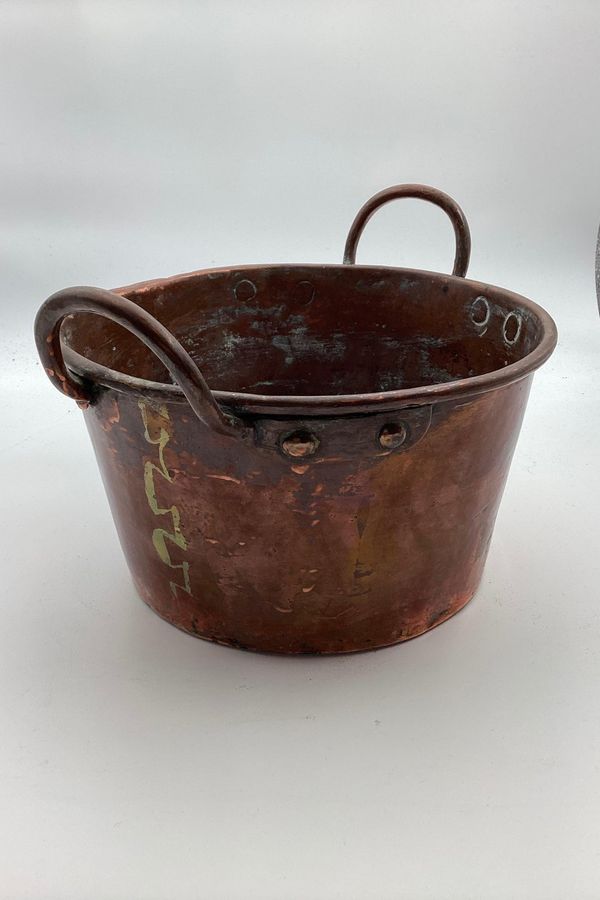 Antique Copper pan with 