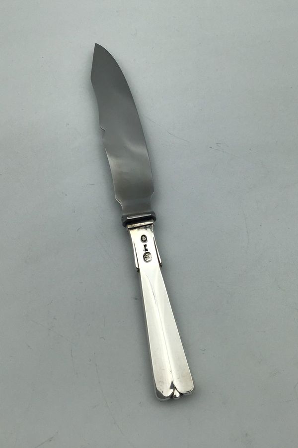 Antique Hans Hansen Arvesolv Silver No 7 Silver Cheese Knife