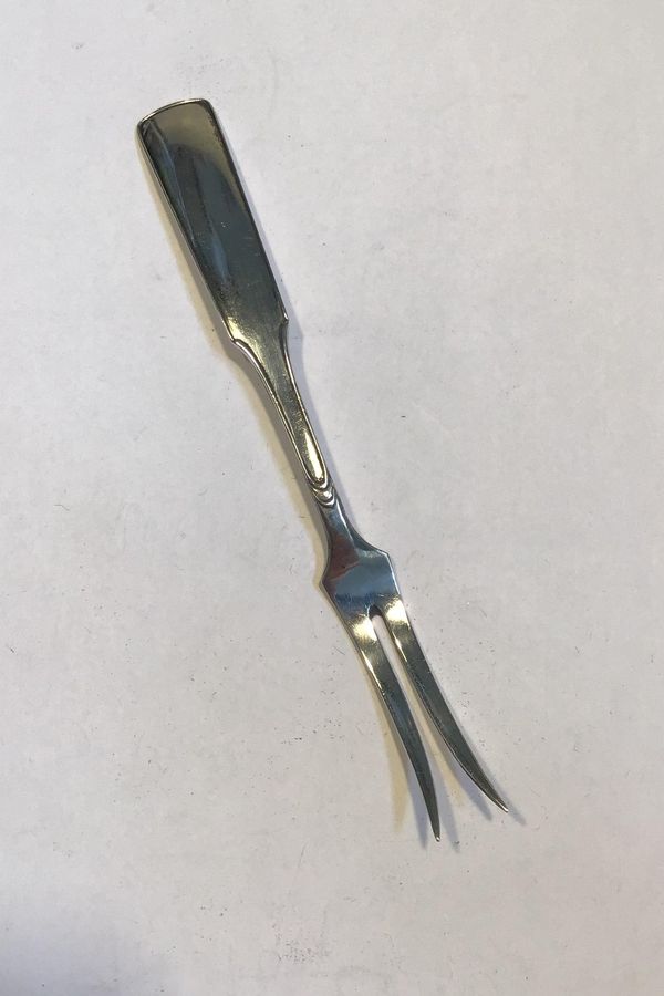Antique Hans Hansen Arvesølv No. 2 Silver Cold cuts fork