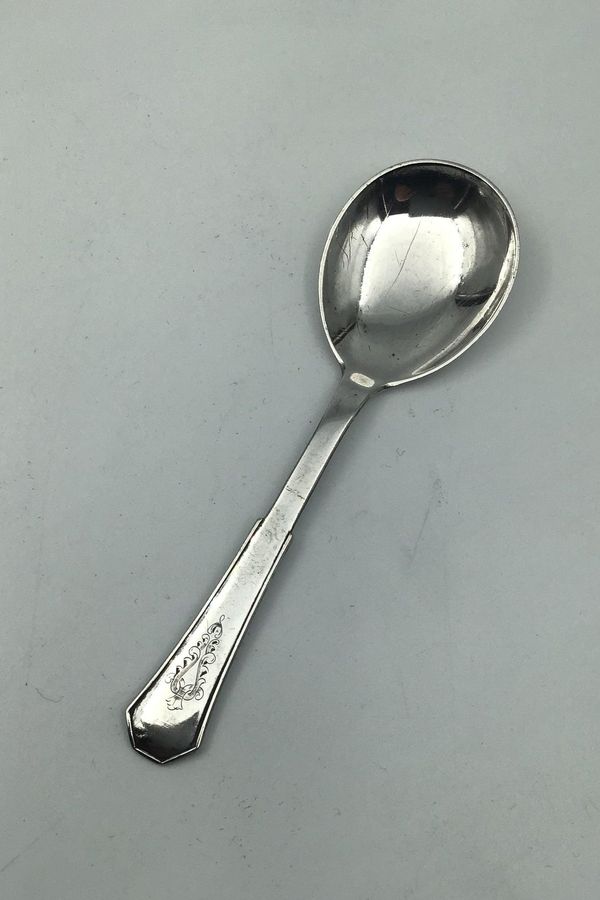 Antique Hans Hansen Heirloom Silver No. 8 Silver Jam Spoon