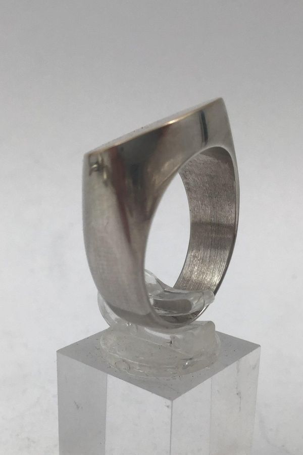Antique Hans Hansen Sterling Silver / Gold Men's Ring