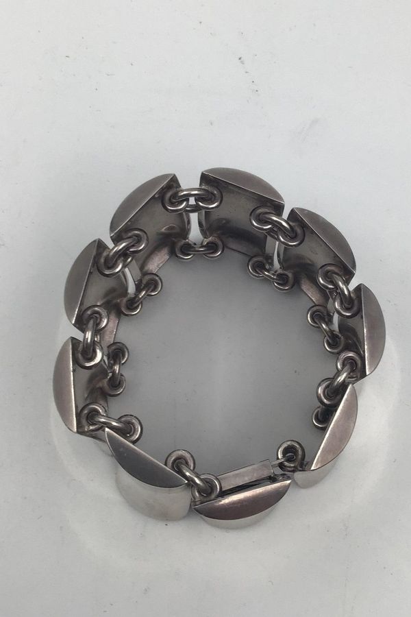 Antique Hans Hansen Sterling Silver Modern Bangle Bracelet