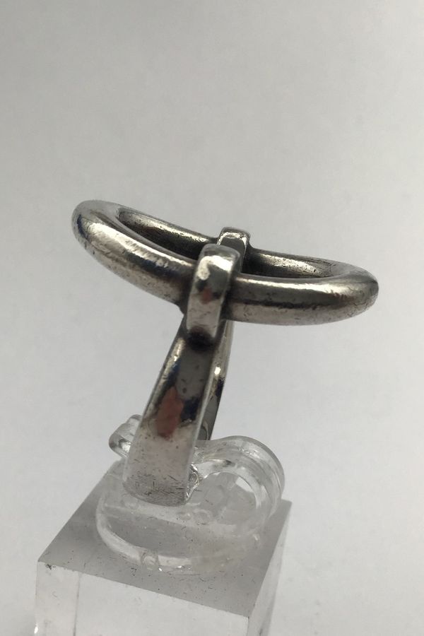 Antique Hans Hansen Sterling Silver Modern Ring Bent Gabrielsen