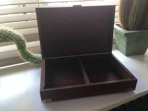 Antique Hans Hansen Sterling Silver and Rosewood box