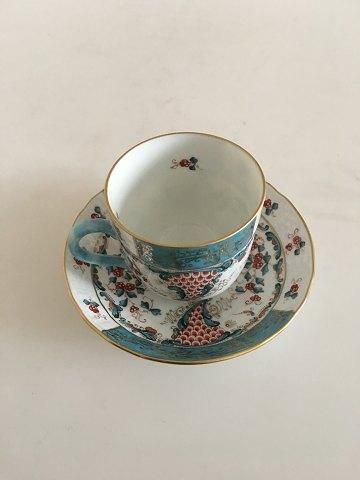Antique Herend Cornucopia (TCA) Coffee Cup and saucer, Hungary No 1727