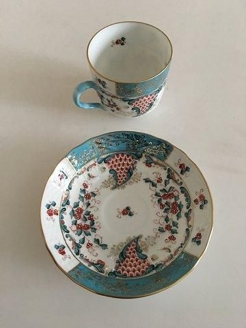 Antique Herend Cornucopia (TCA) Coffee Cup and saucer, Hungary No 1727