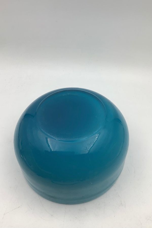 Antique Holmegaard Glas Palet Blue Bowl 16cm