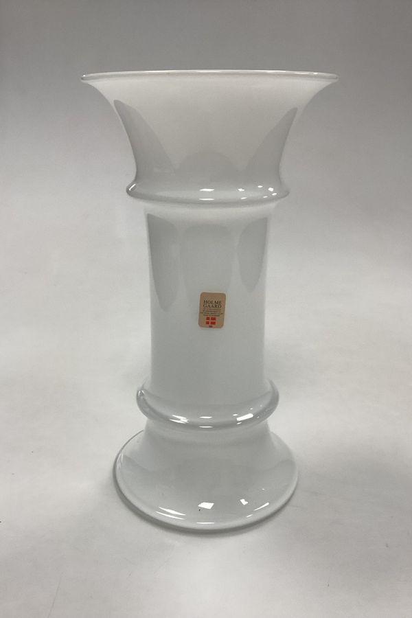 Antique Holmegaard MB Opal White Vase