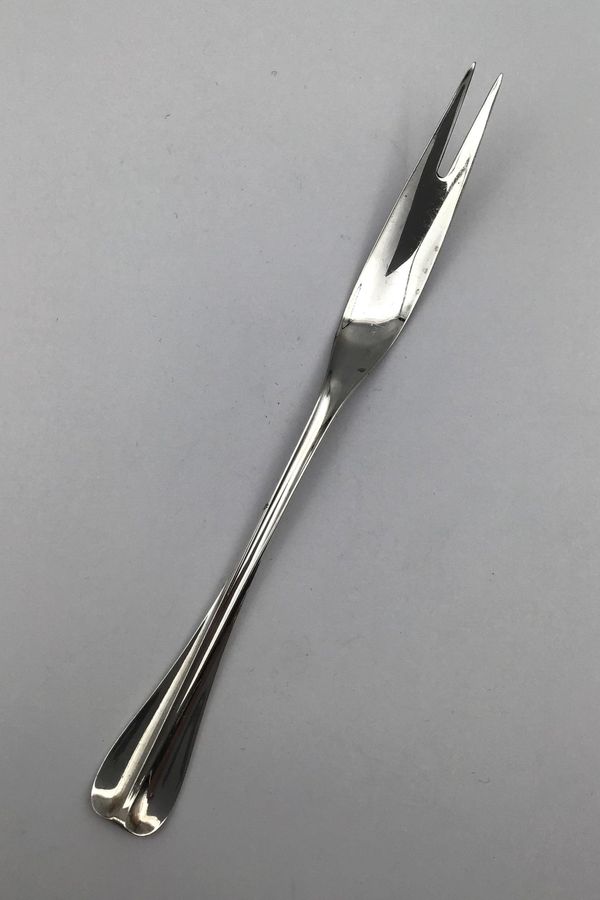 Antique Horsens Silver Kent Silver Silver Frying Fork Measures 20.5 cm (8.07 inch)