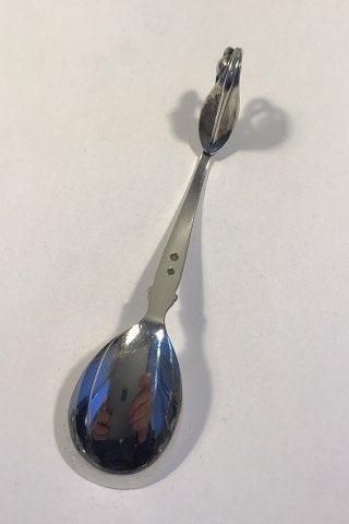 Antique Horsens Sølv Ornamental Silver Compote Spoon