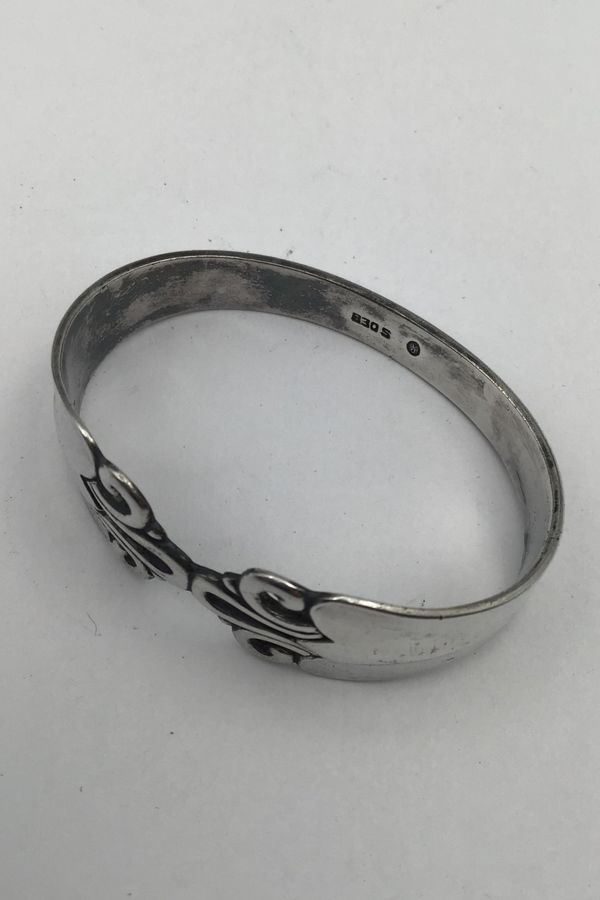 Antique Horsens Sølvvarefabrik Silver H.C. Andersen Serving Ring