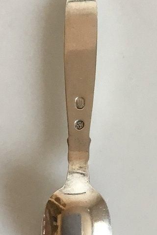 Antique Lotus Silver Salt Spoon