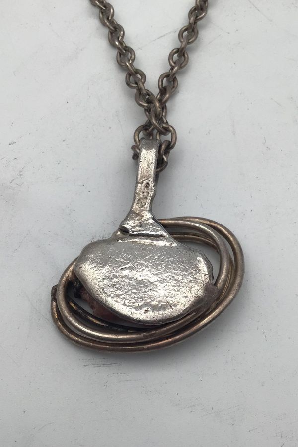 Antique Jacob Hull Buch + Deichmann Silver plated Necklace and Pendant