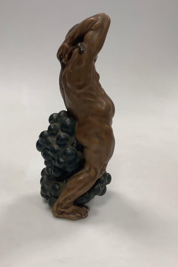 Antique Kai Nielsen Stoneware figurine no. 4025 Man with Grapes