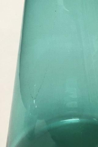 Antique Kastrup Glassworks Opaline shape Green Conical Vase