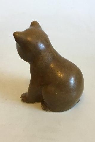 Antique Knud Basse Figurine Large Stoneware Bear