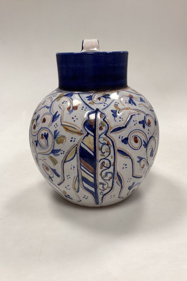 Antique Laurine Ceramic Vase with Trestles
