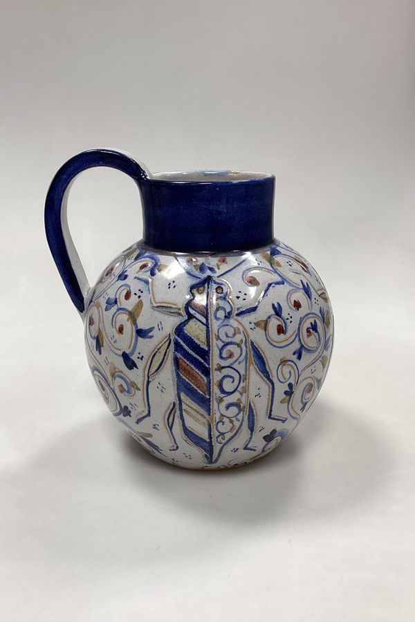 Antique Laurine Ceramic Vase with Trestles