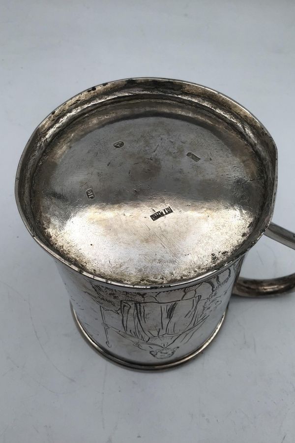 Antique Lind Silver Mug 1868 Danish