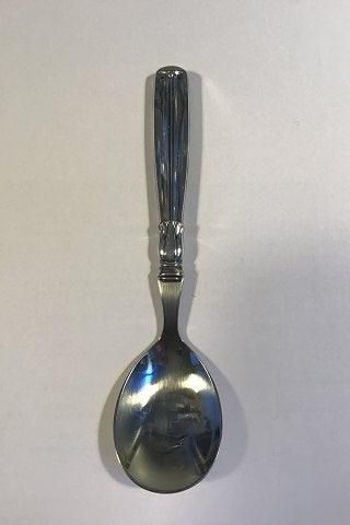 Antique Lotus Silver and Stainless Steel Serving Spoon W. & S. Sørensen