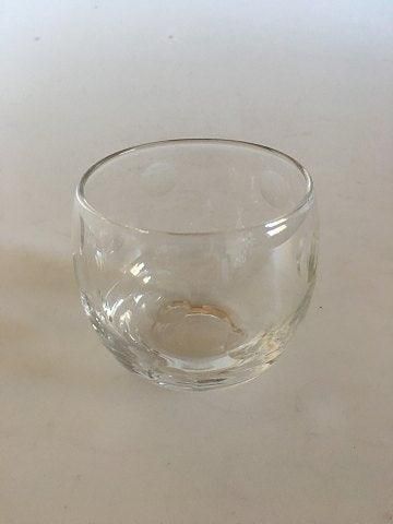 Antique Marmelade Glass with Round Carvings.