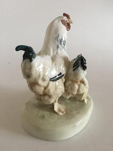 Antique Meissen Figurine of Two Chickens