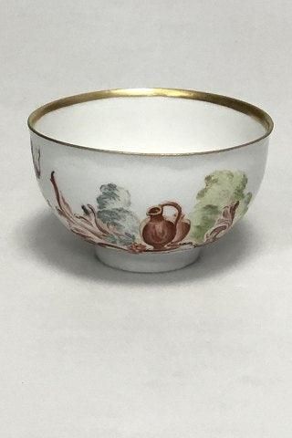 Antique Meissen Porcelain cup in over glaze with mythological scenery.