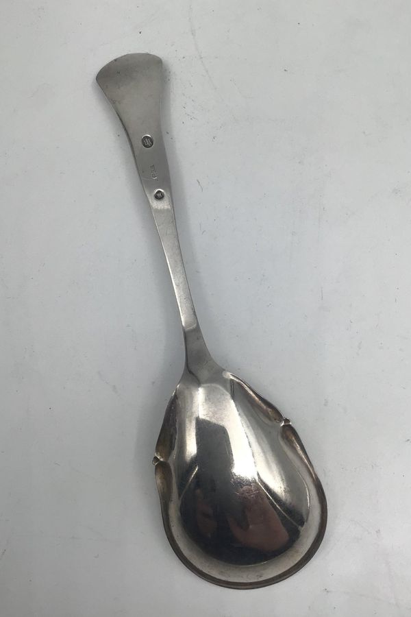 Antique P.G. Schmidt Silver Rose Compot Spoon