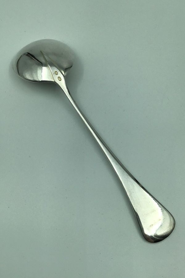 Antique Patricia W&S Sørensen Silver Bouillon Spoon.