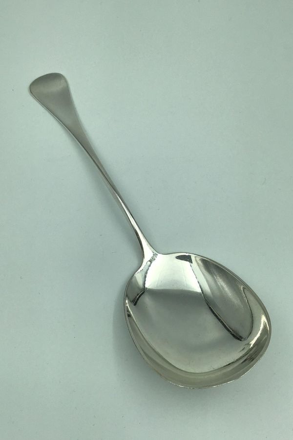 Antique Patricia W&S Sørensen Silver Compote Spoon