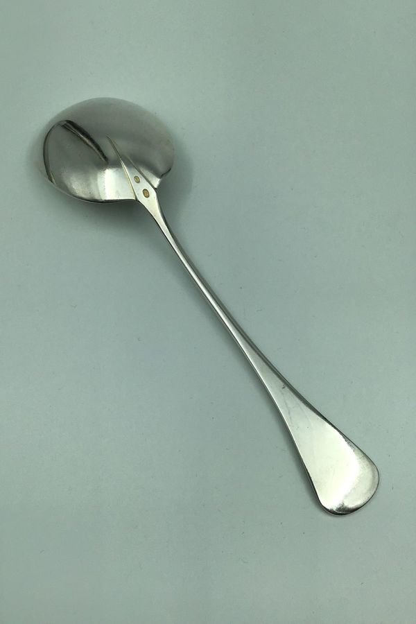 Antique Patricia W and S Sørensen Silver Serving Spoon.