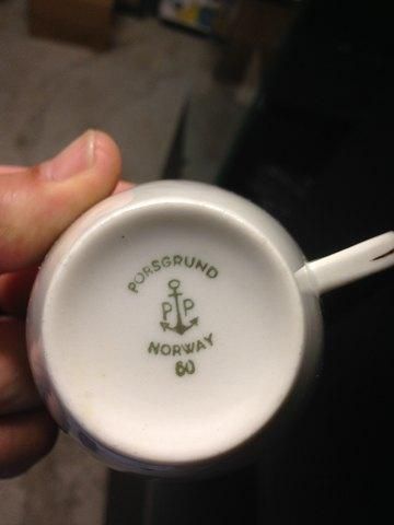 Antique Porsgrund Norway Nice Porcelain Cup