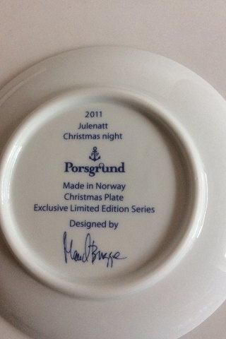 Antique Porsgrund Norway Christmas Plate 2011