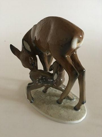 Antique Rosenthal Art Nouveau Figurine of a deer and young