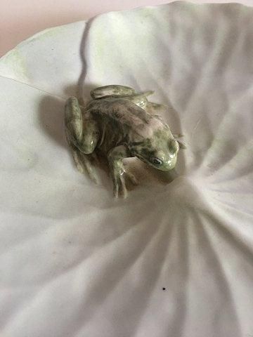 Antique Royal Copenhagen Art Nouveau Frog on Water lilly leaf Dish No 12/5