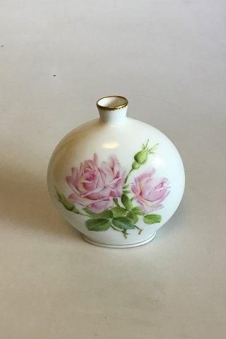 Antique Royal Copenhagen Art Nouveau Vase with Rose
