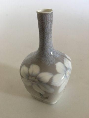 Antique Royal Copenhagen Art Nouveau Vessel Vase No. 200/135 with Daffodil decoration