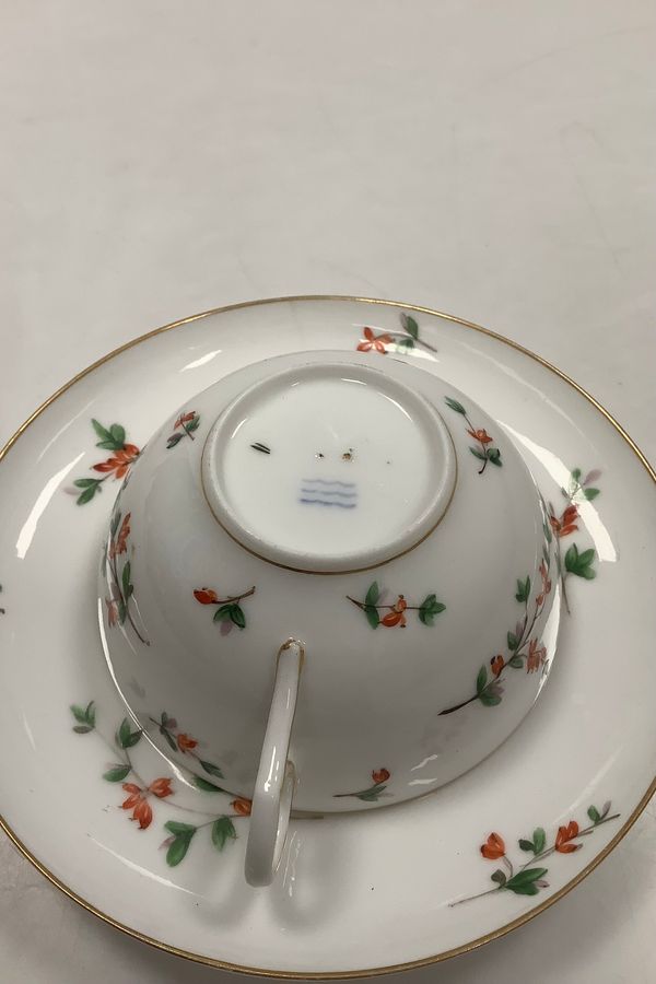 Antique Royal Copenhagen Berberis Small Teacup with saucer