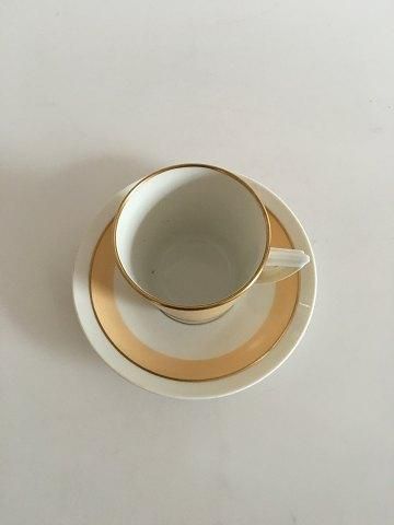 Antique Royal Copenhagen Bernstorff Espresso Cup and Saucer No 9535