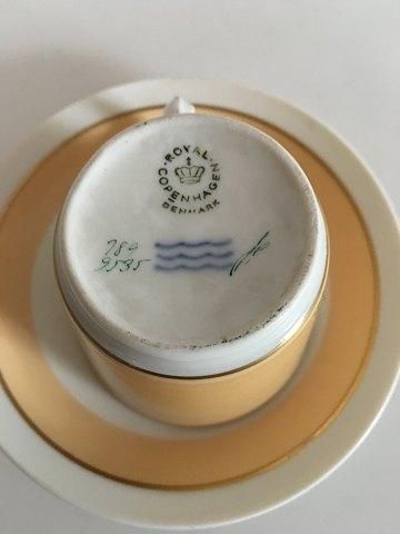 Antique Royal Copenhagen Bernstorff Espresso Cup and Saucer No 9535