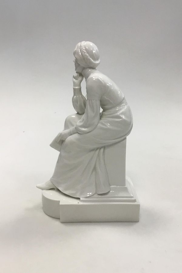 Antique Royal Copenhagen Blanc de Chine Figurine of woman