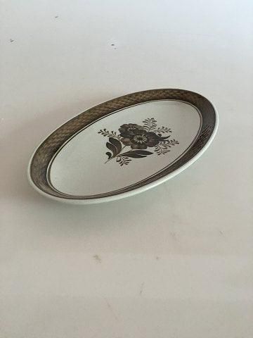 Antique Royal Copenhagen Brown Tranquebar Oval Platter No 1094