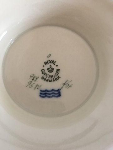 Antique Royal Copenhagen Dagmar Gravy Bowl with fixed saucer No. 9580