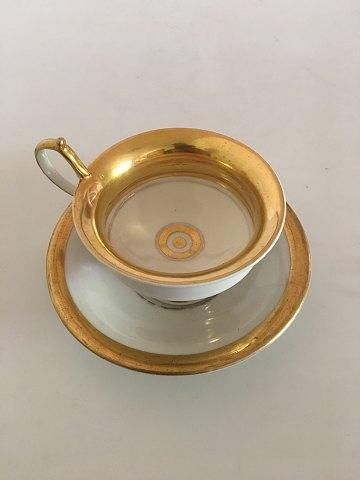 Antique Royal Copenhagen Empire Cup and saucer from 1820-1850