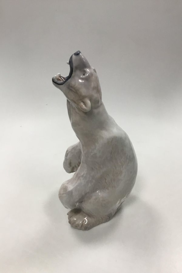 Antique Royal Copenhagen Figurine of roaring polar bear No 502
