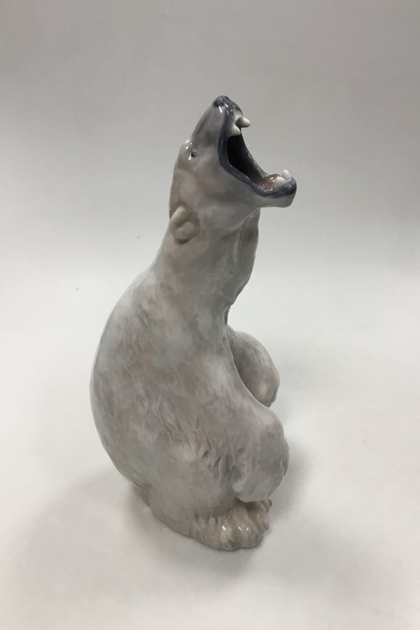 Antique Royal Copenhagen Figurine of roaring polar bear No 502